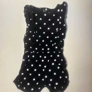 Carter's Black and White Polka Dot Romper
